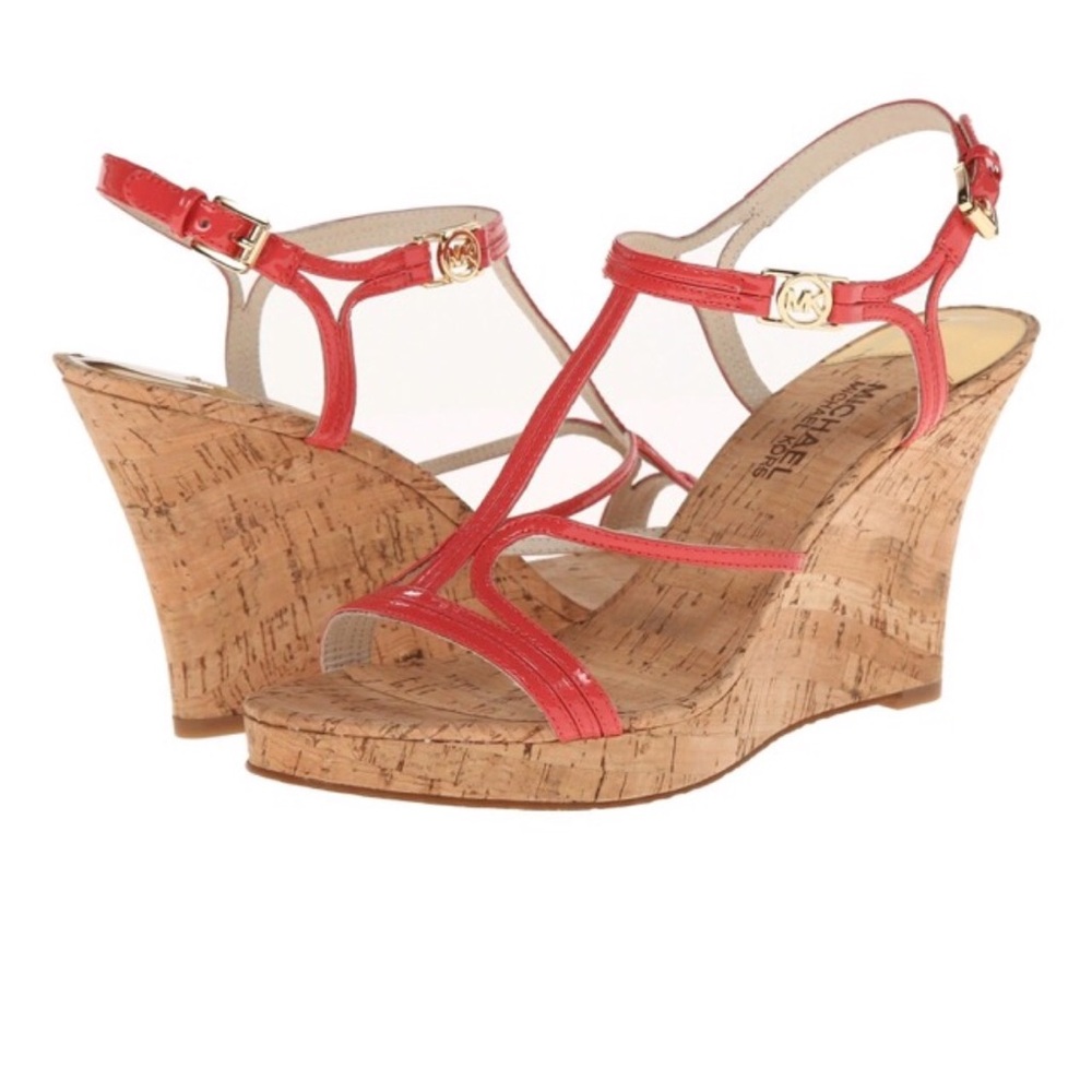 COPY - Michael Kors Cicely Wedge Watermelon Size 7M
